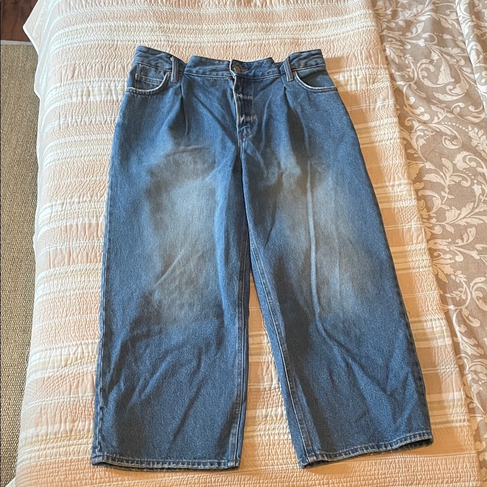 OAK + FORT Relaxed Fit Men’s Jeans in Faded Blue Denim